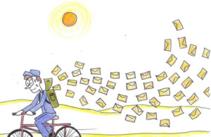 Crianças vivem a troca de cartas