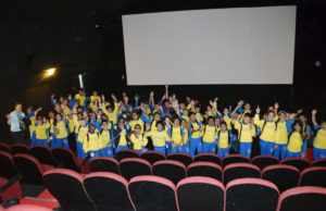 Curtindo uma tarde especial de cinema