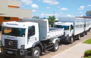 Cooperativa Catadores recebe caminhões durante encontro