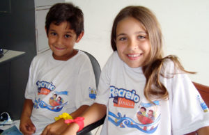 Lazer nas férias para as crianças do Menino Deus