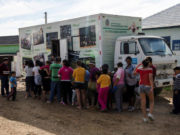 Caminhão da solidariedade foi ao Beckemcamp