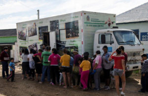 Caminhão da solidariedade foi ao Beckemcamp