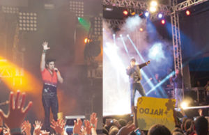 Naldo e Luan Santana agitam Arena de Shows