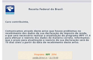 Receita alerta para mensagem falsa encaminhada por e-mail