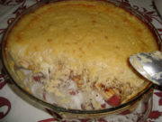 Frango gratinado com creme de milho