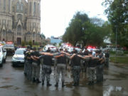 BM local homenageia policial morto em POA