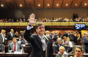 Edson Brum, o presidente da AL