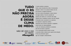 Campanha busca diminuir insegurança da população
