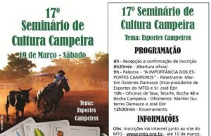 Abertas inscrições para Seminário da Cultura Campeira