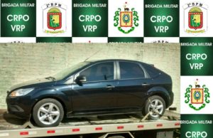 BM de Rio Pardo recupera carro roubado
