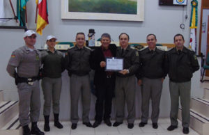 Comandante do CRPO/VRP recebe homenagem em Encruzilhada do Sul