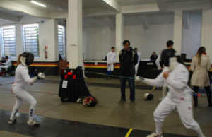Torneio de esgrima foi atração