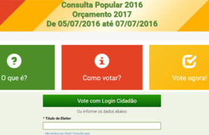 Votação acontece somente pela internet