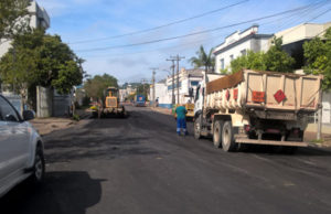 Pavimentação vai tomando forma