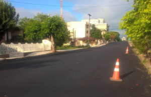 Zona norte está sendo asfaltada