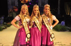 Mylena Gehrke, Thartieri Assmann e Milena Rachor são as soberanas da 33ª Oktoberfest