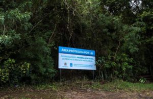 Meio Ambiente instala placas visando a preservação