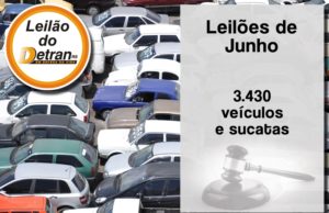 Leilões do DetranRS oferecem 3,4 mil veículos e sucatas em junho
