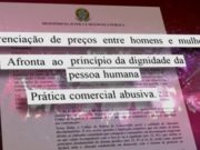 Homens/mulheres: preço diferente é ilegal
