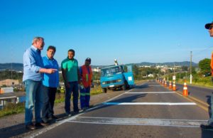 Trecho da BR 471 em Santa Cruz recebe sinalização elevada