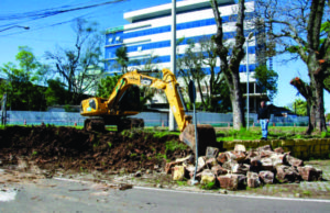 Secretaria de Obras inicia implantação de rotatória na Gaspar com a Juca Werlang