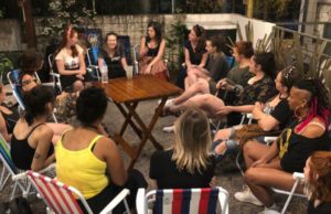 Evento feminista marcou o domingo em Santa Cruz