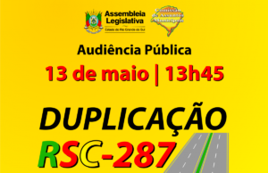 Santa Cruz do Sul sediará audiência pública sobre a duplicação da RSC-287