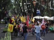 Manifestantes tomaram as ruas contra a reforma da previdência