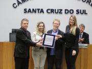 Câmara homenageia 25 anos do PPGDR da Unisc