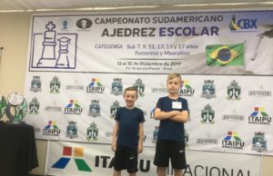 Santa-cruzenses estão entre os melhores da América do Sul no Xadrez Escolar
