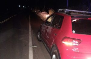 Acidente deixa três feridos