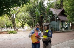 Base Móvel Comunitária divulga material de prevenção ao COVID-19