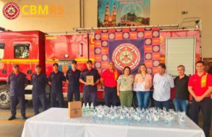 6º BBM recebe álcool gel e produtos de limpeza
