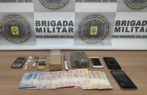 Brigada Militar de Santa Cruz realiza prisão por tráfico de drogas