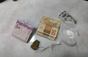 BM de Santa Cruz prende homem por tráfico de drogas no centro da cidade