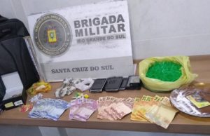 Brigada Militar de Santa Cruz prende homem por tráfico de drogas no bairro Pedreira