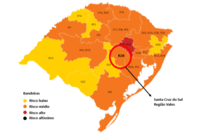 Santa Cruz está com bandeira laranja