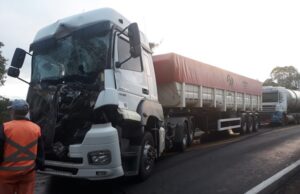 Acidente gera congestionamento na RSC 287