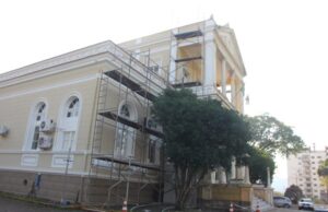 Em duas semanas, pintura do Palacinho estará concluída
