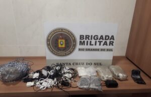 BM de Santa Cruz apreende adolescente e prende homem por tráfico de drogas