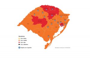 Cinco regiões ficam em vermelho no mapa definitivo do Distanciamento Controlado