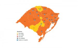 Regiões trocam de cor, e mapa preliminar permanece com três bandeiras amarelas