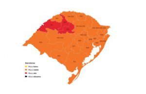 Mapa preliminar volta a apresentar bandeira vermelha