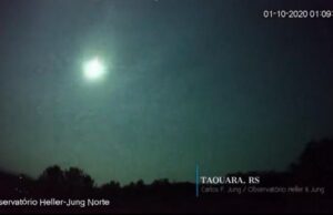 Meteoro superluminoso cruzou os céus do Rio Grande do Sul