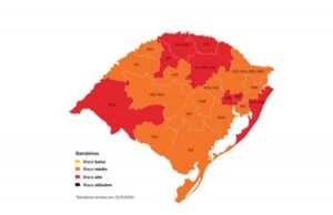 Mapa definitivo do Distanciamento Controlado traz oito regiões em vermelho