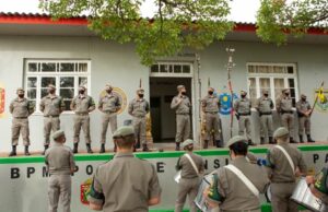 Alunos-soldados do Polo de Ensino do Vale do Rio Pardo celebram os 183 anos da Brigada Militar