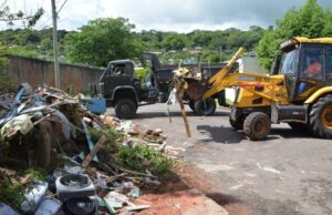 Central de Serviços recolhe oito cargas de entulhos no Bairro Bom Jesus