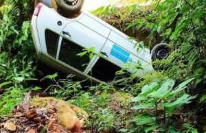 Subprefeito de Monte Alverne sofre acidente de carro