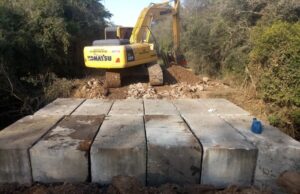 Secretaria de Obras inicia construção de nova ponte sobre o Arroio do Almoço