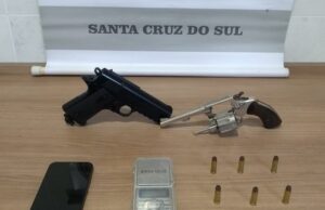 BM de Santa Cruz prende homem por porte ilegal de arma de fogo